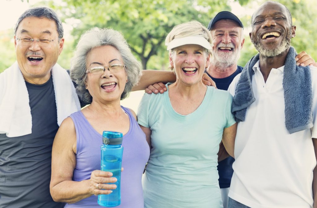 Senior Citizens at Community Center
